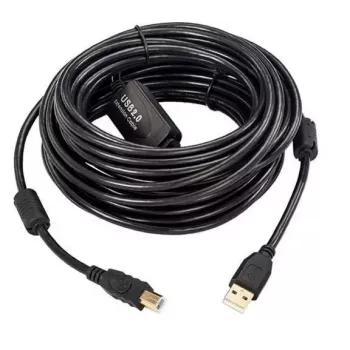 Microconnect USBAB15B-ACTIVE cavo USB USB 2.0 15 m USB A USB B nero