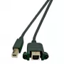 Microconnect USBABF1PANEL2 Cavo USB USB 2.0 1,8 m USB A USB B nero