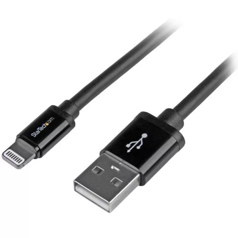 StarTech.com Cavo USB a Lightning da 2 m (6 ft.) – Cavo di ricarica lungo per iPhone / iPad / iPod – Cavo Lightning a USB – Certificato Apple MFi – nero