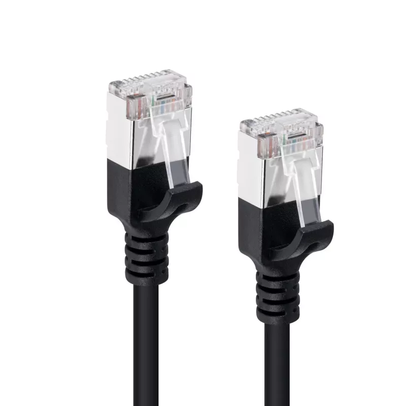 Microconnect V-FTP6A0025S Cavo di rete slim nero 0,25 m Cat6a U/FTP (STP)
