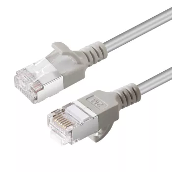Microconnect V-FTP6A02 Cavo di rete slim grigio 2 m Cat6a U/FTP (STP)