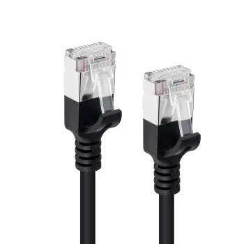 Microconnect V-FTP6A02S Cavo di rete slim nero 2 m Cat6a U/FTP (STP)