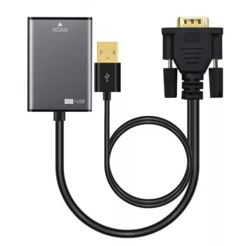 Microconnect VGAHDMI cavo VGA 0,15 m VGA (D-Sub) nero