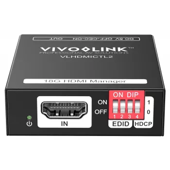 Vivolink VLHDMICTL2 emulatore EDID 3840x2160 18 Gbit/s nero