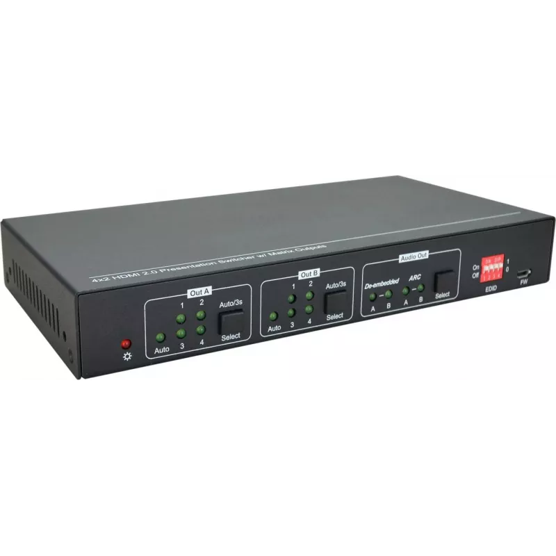 Vivolink VLHDMIMAT4X2RS switch matrice switch matrice con scaler 7,5 W