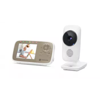 Motorola VM483 Videocitofono per neonati 300 m FHSS oro, bianco