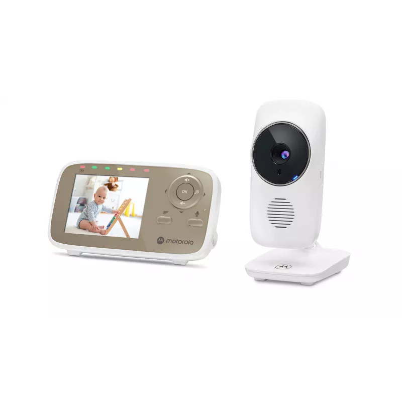 Motorola VM483 Videocitofono per neonati 300 m FHSS oro, bianco