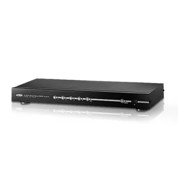 ATEN Switch HDMI 4 porte Dual View, HDMI, metallo, nero, 15 m, 480p, 720p, 1080i, 1080p, 6,75 Gbit/s