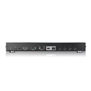 ATEN Switch HDMI 4 porte Dual View, HDMI, metallo, nero, 15 m, 480p, 720p, 1080i, 1080p, 6,75 Gbit/s