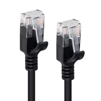 Microconnect V-UTP610S-schlank cavo di rete nero 10 m Cat6 U/UTP (UTP)