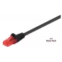 Microconnect V-UTP620SVP Cavo patch di rete Cat6 U/UTP, 20 m, nero, confezione da 4