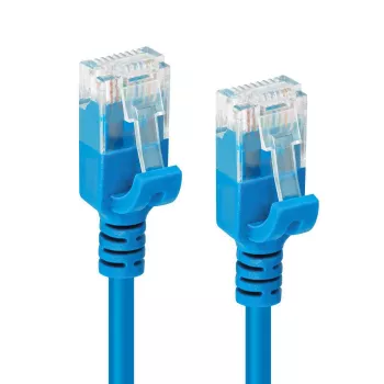 Microconnect V-UTP6A002B-schlank cavo di rete blu 0,2 m Cat6a U/UTP (UTP)