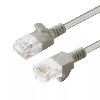 Microconnect V-UTP6A01-schlank cavo di rete grigio 1 m Cat6a U/UTP (UTP)