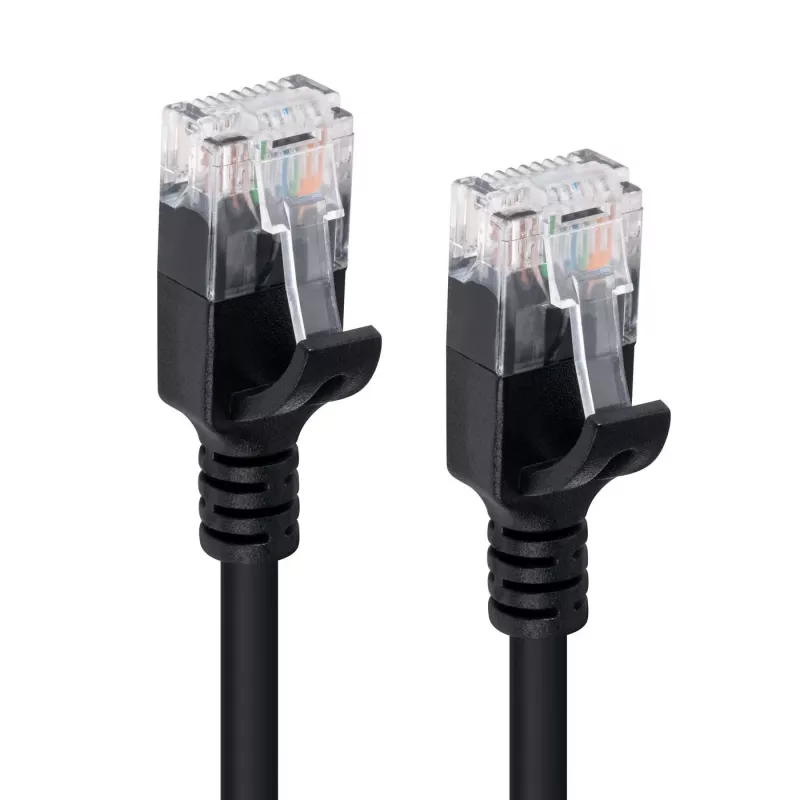 Microconnect V-UTP6A03S cavo di rete slim nero 3 m Cat6a U/UTP (UTP)