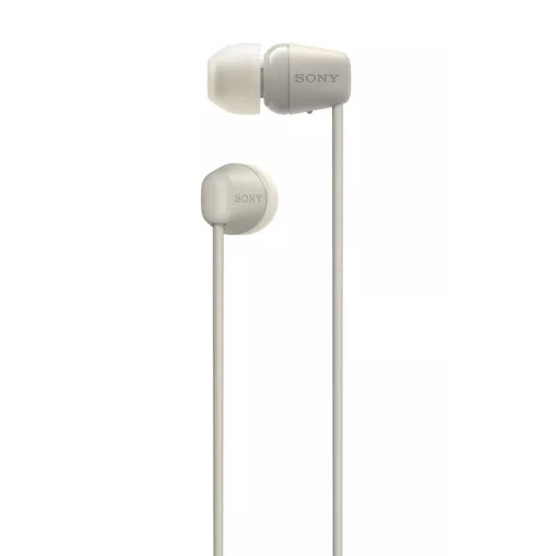 Sony WI-C100 cuffie wireless in-ear chiamate/musica Bluetooth beige