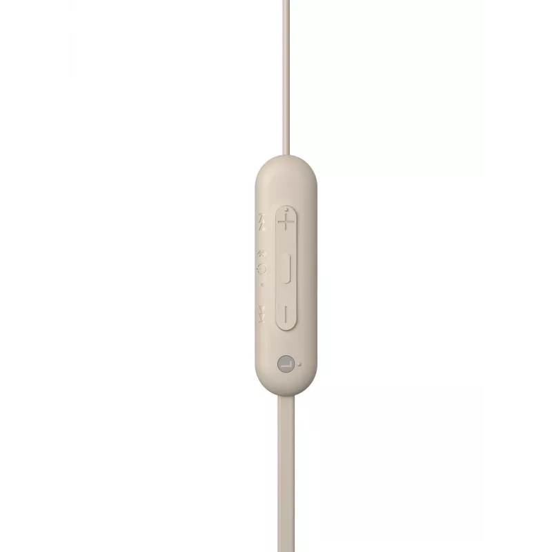 Sony WI-C100 cuffie wireless in-ear chiamate/musica Bluetooth beige