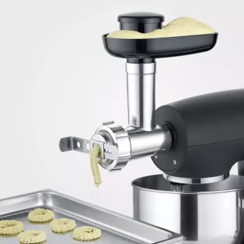 Severin ZB 5591 Accessorio tritacarne per robot da cucina KM 3896, KM 3897, KM 3898, argento/nero