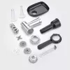 Severin ZB 5591 accessorio tritacarne per robot da cucina KM 3896, KM 3897, KM 3898, argento/nero