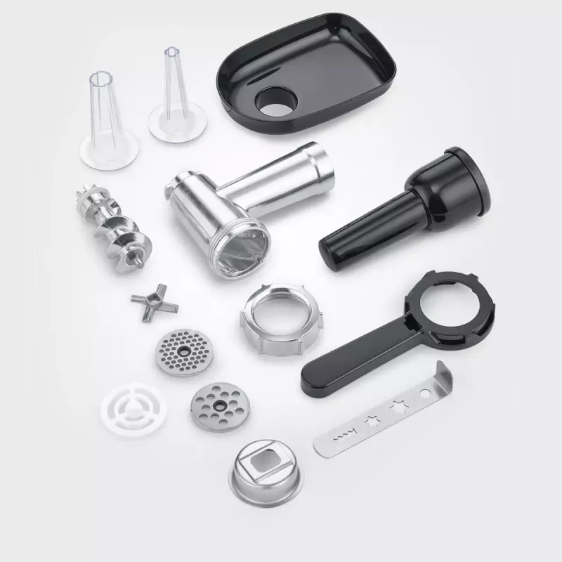 Severin ZB 5591 accessorio tritacarne per robot da cucina KM 3896, KM 3897, KM 3898, argento/nero