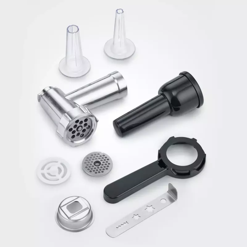 Severin ZB 5591 accessorio tritacarne per robot da cucina KM 3896, KM 3897, KM 3898, argento/nero