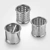 Severin ZB 5592 accessorio taglia verdure per robot da cucina, 3 tamburi in acciaio inox