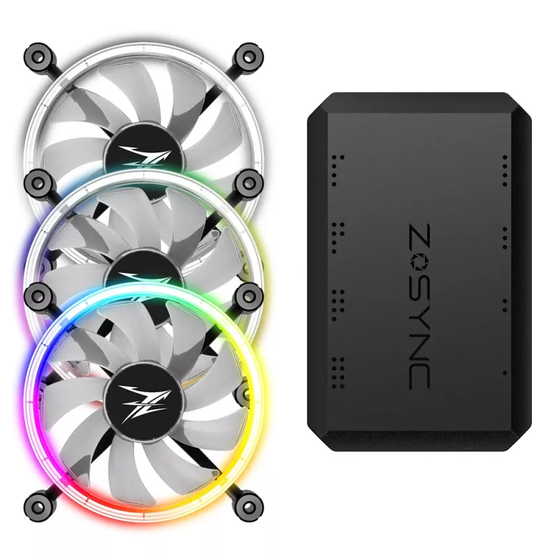 Zalman ZM-LF120A3 Sistema di raffreddamento per computer Ventola per case 12 cm nero, bianco