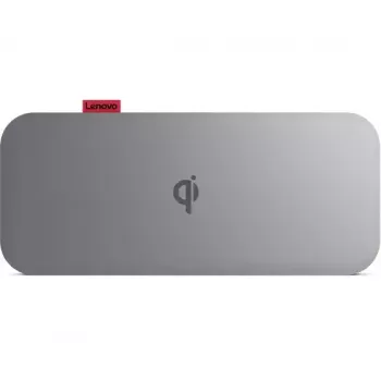 Lenovo GO Litio-polimero (LiPo) 10000 mAh Ricarica senza fili grigio