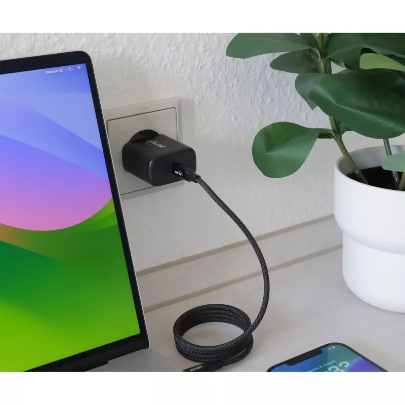 Alimentatore USB PD InLine, caricabatterie GaN, USB-C singolo, Power Delivery, 65 W