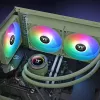 Kit di raffreddamento a liquido Thermaltake TH280 V2 ARGB verde 84,32 cfm 3,02 mmH2O