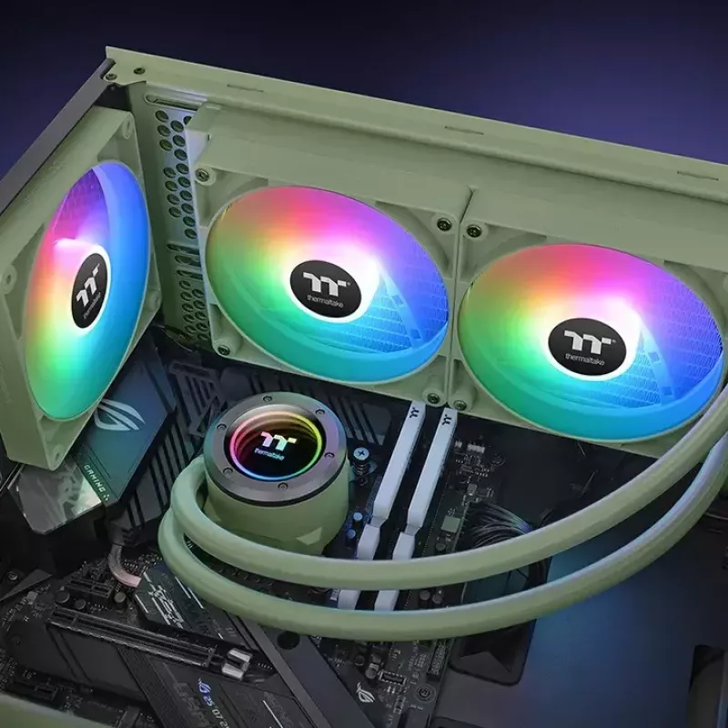 Kit di raffreddamento a liquido Thermaltake TH280 V2 ARGB verde 84,32 cfm 3,02 mmH2O