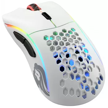 Glorious Gaming Glorious Model D Wireless - bianco opaco, per destrorsi, RF Wireless, 19000 DPI, bianco