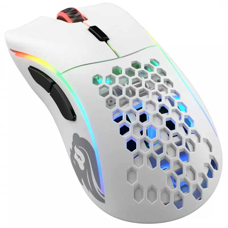 Glorious Gaming Glorious Model D Wireless - bianco opaco, per destrorsi, RF Wireless, 19000 DPI, bianco