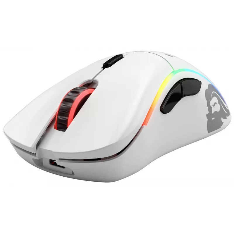 Glorious Gaming Glorious Model D Wireless - bianco opaco, per destrorsi, RF Wireless, 19000 DPI, bianco