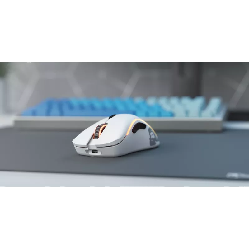 Glorious Gaming Glorious Model D Wireless - bianco opaco, per destrorsi, RF Wireless, 19000 DPI, bianco