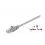 Microconnect V-UTP505VP Cavo patch di rete Cat5e U/UTP, 5 m, grigio, confezione da 10