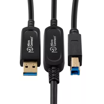 Microconnect MC-USB3.0AB20OP cavo USB USB 3.2 Gen 2 (3.1 Gen 2) 20 m USB A USB B nero