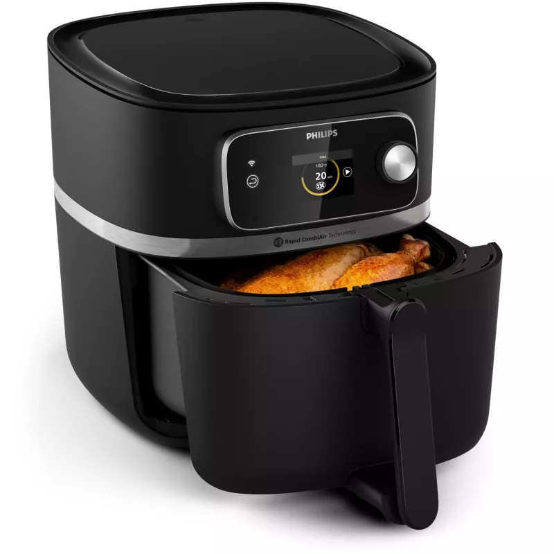 Friggitrice ad aria Philips serie 7000 HD9880/90 8,3 l 2200 W nero acciaio inox
