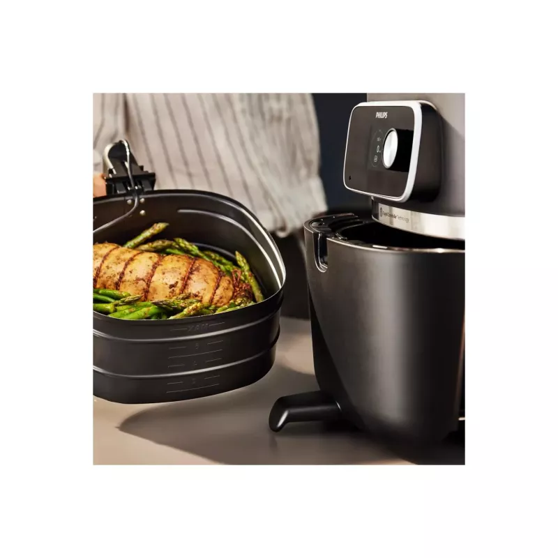 Friggitrice ad aria Philips serie 7000 HD9880/90 8,3 l 2200 W nero acciaio inox