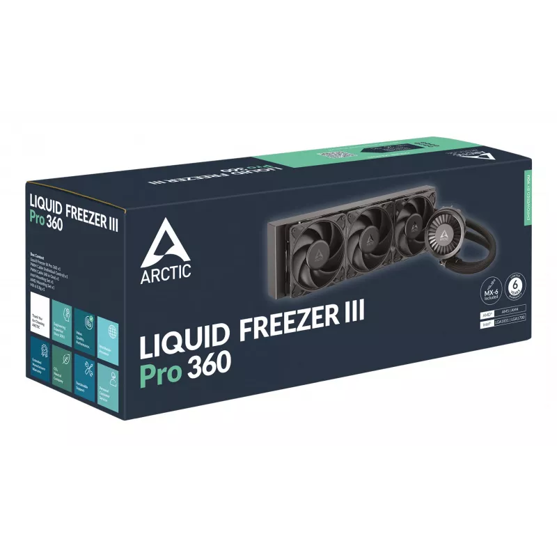ARCTIC Liquid Freezer III Pro 360 - dissipatore CPU all-in-one liquido multi-compatibile