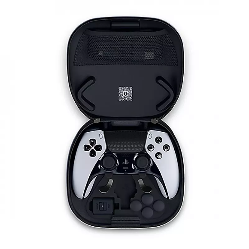 Gamepad Sony DualSense Edge per PlayStation 5 — con filo e wireless (Bluetooth/USB), nero/bianco