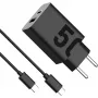 Caricabatterie rapido da interno AC Motorola TurboPower 50W — universale USB-C, nero