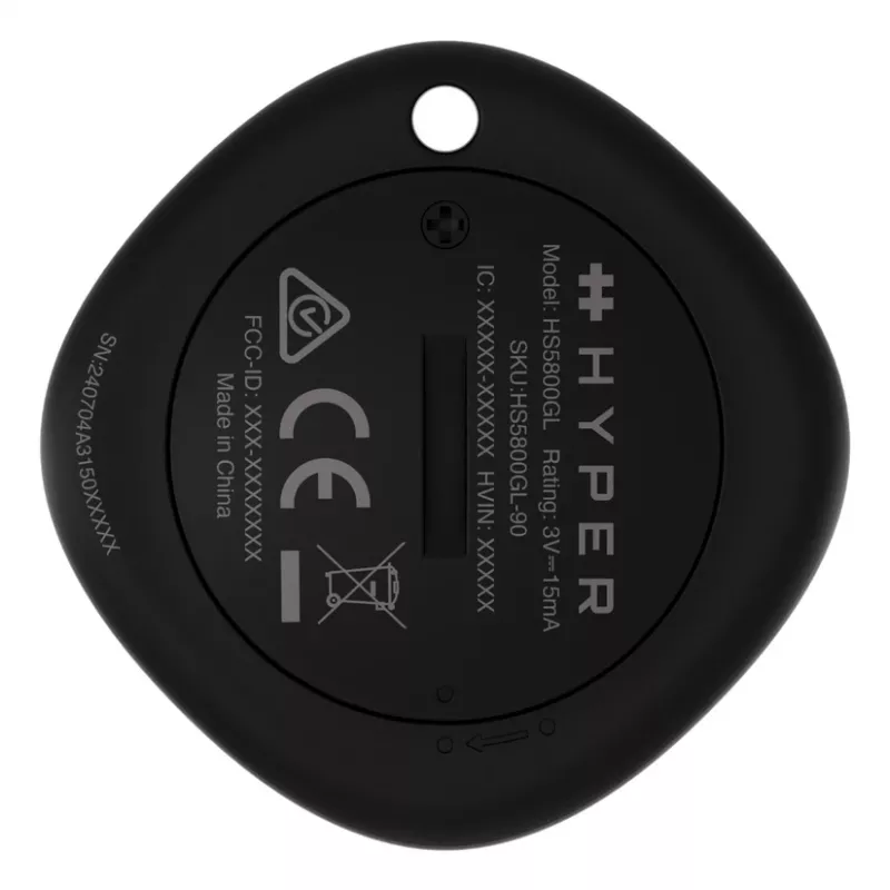 Localizzatore HYPER Targus HyperShield universale nero – CR2032 3V, Ø 4,07 cm, 10 g