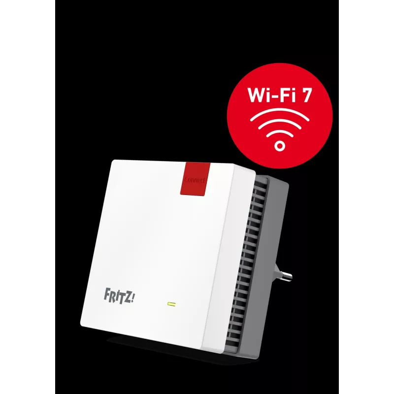 FRITZ! Mesh Set 1700 sistema mesh Wi-Fi 7, 2 pz. (2x FRITZ!Repeater 1700), dual-band (2,4 GHz / 5 GHz), bianco/grigio