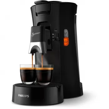Macchina per caffè a cialde Philips Senseo CSA230/69 — serbatoio acqua 0,9 l, capacità 2 tazze, 1450 W, nero