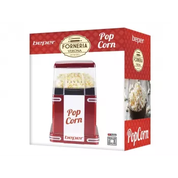 Macchina per popcorn Beper 90.590Y rosso bianco 1200 W 3 min