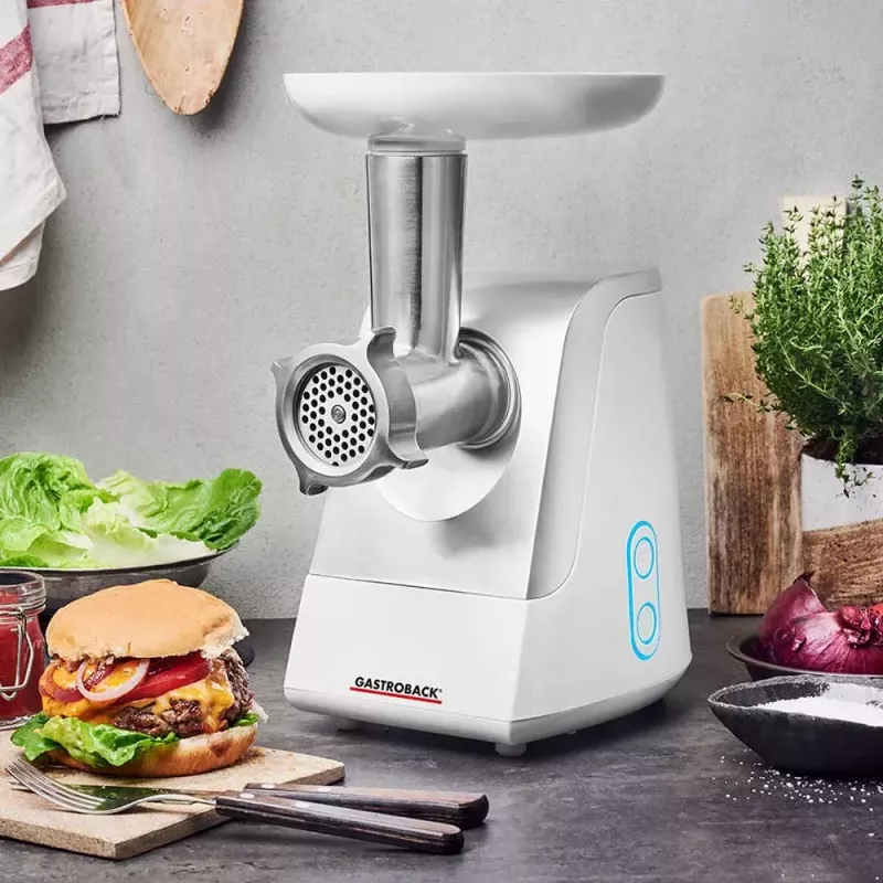 Tritacarne Gastroback Design Plus 350 W argento bianco