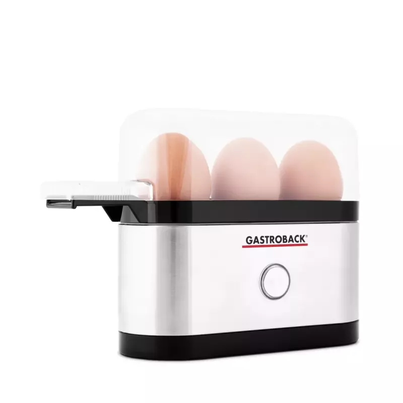 Cuociuova Gastroback Design Mini 3 uova 350 W nero acciaio inox