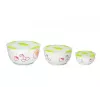 Set di insalatiere in ceramica Oursson BS2981RD/GA, verde mela