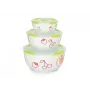 Set di insalatiere in ceramica Oursson BS2981RD/GA, verde mela