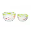 Oursson BS4781RC/GA set di insalatiere in ceramica, verde mela